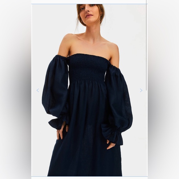 SLEEPER Atlanta Linen midi dress - brand new with tag - Picture 10 of 11